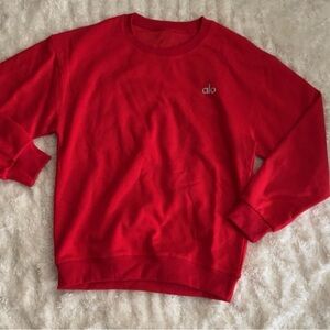 ALO bright red sweatshirt